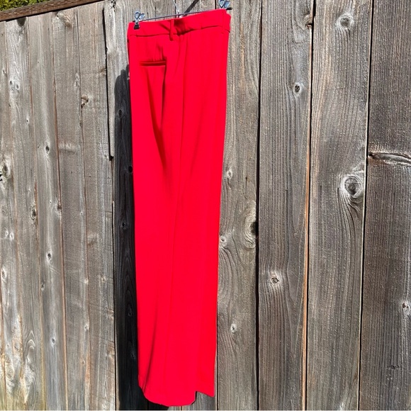Rachel Zoe red hi-rise flare wide leg pant size large - Picture 14 of 17